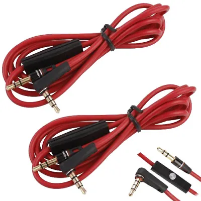 £9 • Buy 2 X Replacement Jack Cable With Remote & Mic Monster Beats By Dr Dre Headphones