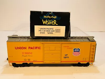 Vintage NIB 1990s Weaver Ultra 1031 O Scale 2-Rail Union Pacific PS-1 Box Car 2 • $9.99