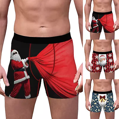 Mens Smart Wool Long Underwear Mens Flat Slim Long Breathable Christmas Print • $28.60