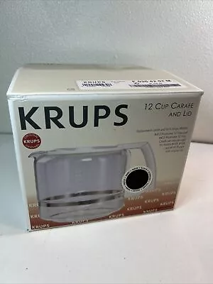 Krups 12 Cup Replacement Carafe Coffee Pot Decanter ProAroma 452 & 453 Black VTG • $27.95