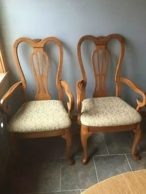 $20 • Buy Pennsylvania House Furniture Oak Arm Chairs (Pair) Both At Price