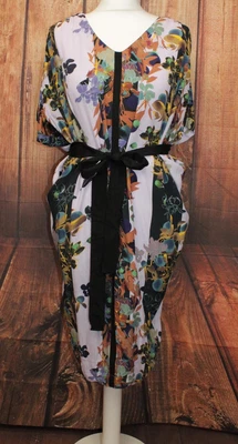 £12 • Buy KEW 159 Ladies Purple Floral Dress 100% Viscose UK 12