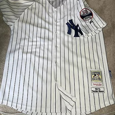 Mitchell & Ness New York Yankees Thurman Munson #15 Pinstripe Jersey Size 50 • $235