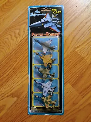 Vintage Diecast Fighter-bombers Airplanes Toy Set Of 5 Toy PLANES 1991 RARE JETS • $29