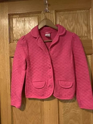 Gymboree Girls Size Medium 7/8 Pink Quilted Blazer Jacket • $10