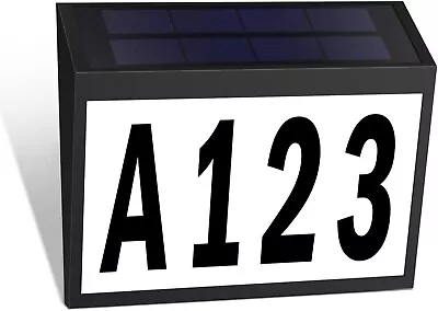 T-SUN Solar Door Address Plaque Number Plate LED Light Sign House Street Lamp US • $21.99