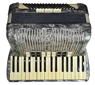 HOHNER TANGO II M  96 Bass Piano Accordion Good Pearl Grey With Case Sounds Nice • $499.99