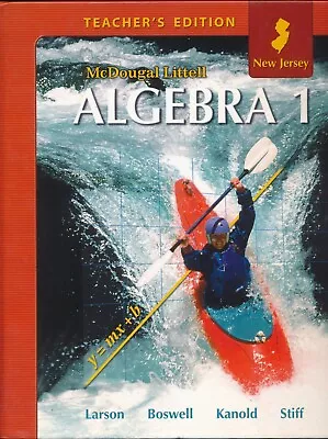 TEACHER'S EDITION McDougal Littell New Jersey Algebra 1 Larson 9780618888351 • $75