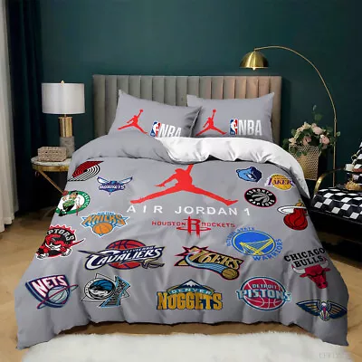 $45.32 • Buy Basketball Doona Cover Set Single Double Queen King