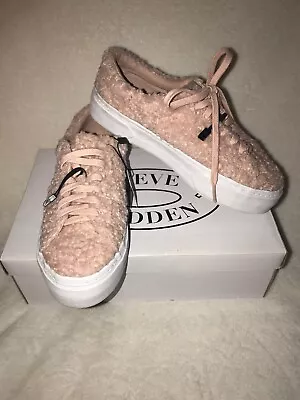 Zara Shesrling Pink Platform Sneakers Plimsolls Euro 36 Us 6 Nwt • $45