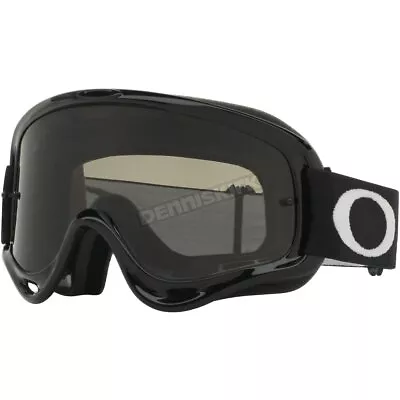 Oakley Jet Black O-Frame MX Goggles W/Dark Grey Lens - 0OO7029 70295600 • $49