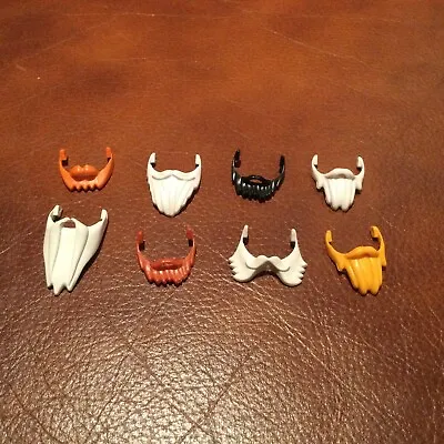 PLAYMOBIL Accessories: 8 Very Cool Beards For Pirates Vikings Etc. • £5