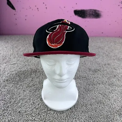 Mitchell Ness SnapBack Hat Cap Men Miami Heat NBA Hardwood Classics Basketball • $21.28