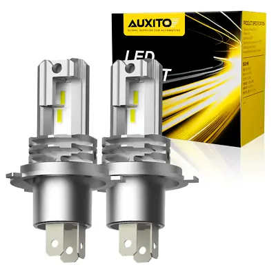 $26.99 • Buy AUXITO H4 9003 Super White 40000LM Kit LED Headlight Bulbs High Low Beam Combo 2