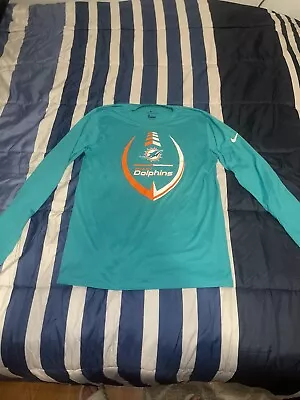 Nike Miami Dolphins Long Sleeve Men’s Medium (Teal/Orange) • $19.50