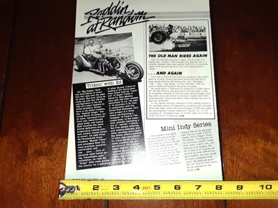 $11.95 • Buy Ed Roth V8 Trike Original 1985 Article