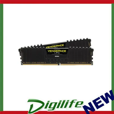 Corsair Vengeance LPX 64GB (2x32GB) DDR4 3200MHz C16 1.2V XMP 2.0 Black Aluminum • $259