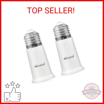 DiCUNO Socket Extender E26 To E26 Standard Medium Base Lamp Bulb Adapter Of 5CM • $13.86