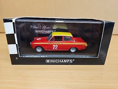 Minichamps 1/43 Scale 400648222 Lotus Cortina Mk1 Budapest ETCC 1964 J.Whitmore • £75