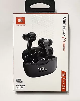 JBL Vibe Beam Wireless Bluetooth Earbuds - Black • $33.99