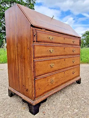 £219.99 • Buy Antique Oak Inlaid Georgian Writers Desk Bureau Sideboard Drawers - Vintage