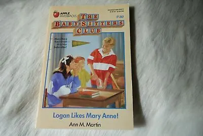 Ann Martin LOGAN LIKE MARY ANNE Vtg THE BABYSITTERS CLUB Book 10 1988  • $20.79