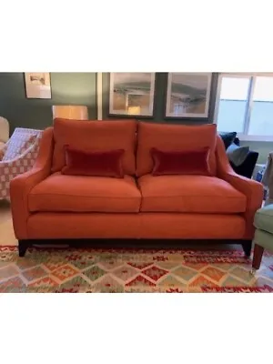 £3825 • Buy Stunning 2.5 Seater Sofa In Designers Guild Brera Lino In Terracotta