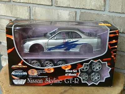 1:18 Motor Max Nissan Skyline GT -R Diecast Model Kit (Open Box) #75012 • $69.95