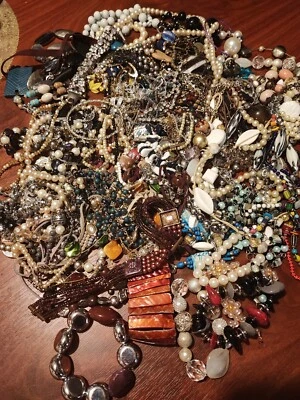 £6 • Buy Job Lot Of Costume Jewellery Mixed Lot Necklaces Bracelets  Chains 