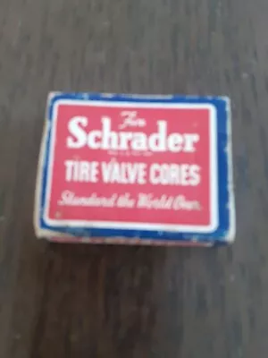 Vintage Schrader Tire Valve Cores Original Box W/ 5 Cores & Tool  • $12.99