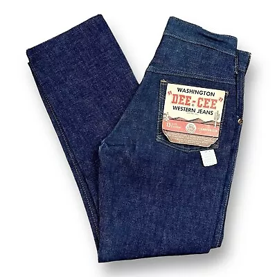 Vintage 50s Washington Dee Cee NOS Deadstock Western Jeans Denim Workwear Pants • $149.99