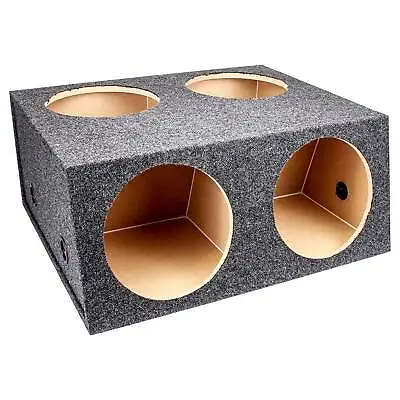 Q Power Quad 4-hole 12  Sealed Divided Speaker Box Subwoofer Box (Open Box) • $112.53