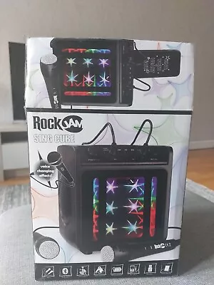 £10 • Buy RockJam Singcube 5-Watt Rechargeable Bluetooth Karaoke Machine With Two Mic