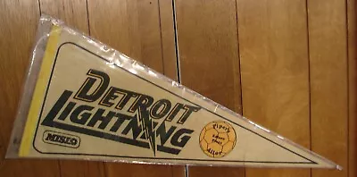 MISL Detroit Lightning Vintage Defunct Circa 1979-80 Team Logo Soccer Pennant. • $10