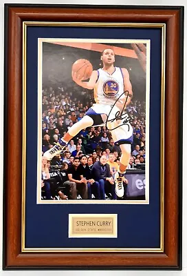 $69.99 • Buy Stephen  Steph  Curry Action Photo Signed Framed Golden State Warriors 