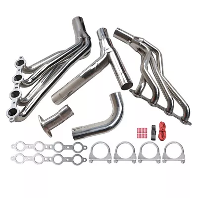 For 99-06 Chevy GMC Silverado/Sierra 4.8L/5.3L/6L Long Tube Exhaust Headers Kit • $280.99