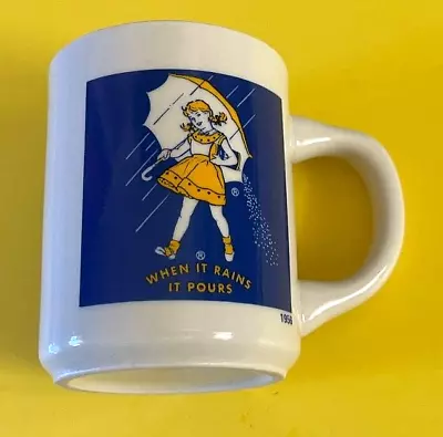 Morton Salt Girl 1956 Single Mug  When It Rains It Pours  Made In Japan • $20