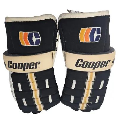 VTG 80s Cooper Super Pro Bruins/Pinguins NHL Pro Stock Hockey Player Gloves 15  • $159.99