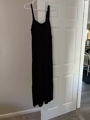 SOMA Black Soft Jersey Trapeze Maxi Bra Dress NWT Size Large • $35