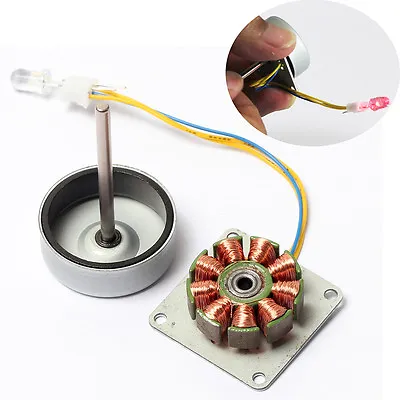 3 Phase AC Micro Mini Wind Hand Brushless Generator Teaching Model DIY Motor 24V • $9.98