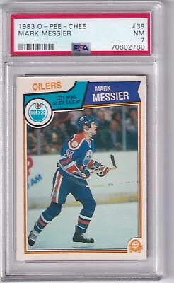 1983 O-Pee-Chee #39 Mark Messier Edmonton Oilers PSA 7 • $15