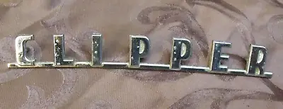 1954 Packard Clipper ~ Original Trunk Chrome Badge Emblem Nameplate Script • $29.95