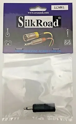 SILKROAD 3.5mm 1/8  Jack Mono Male Plug To 6.35 1/4  Jack Female Adaptor • £3.99