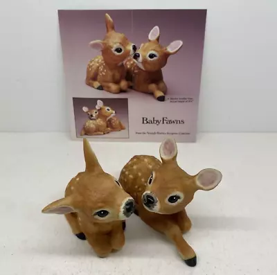 £14.99 • Buy Porcelain Animal Figurines Vintage Hamilton Collection Baby Fawns Unboxed