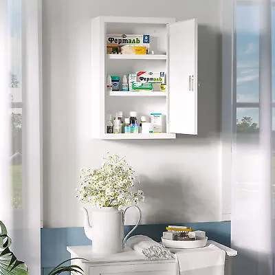 Medicine Cabinet With Lock Storage Shelves Locking Medical Cabinet • $58.99