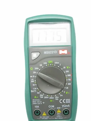 MASTECH MS8221D 1999 Count Handheld Digital Multimeter DC/AC V AC/DC R Test • $26.95