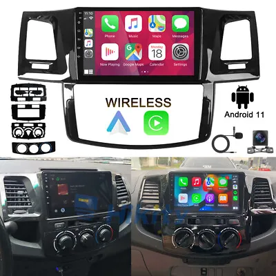 $279.99 • Buy 9  Android 11 Car Stereo GPS Apple CarPlay Head Unit For Toyota Hilux 2005-2015