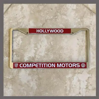 Competition Motors VW Volkswagen License Plate Frame Hollywood CA • $35.88