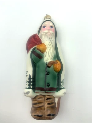 $100 • Buy Vaillancourt Folk Art Ornament Scherenschnitte Santa OR561 Hand Painted