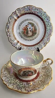 Vintage Madonna Porcelain Teacup Coffee Cup &(Saucer X2) Gold Bone China Germany • £144.69